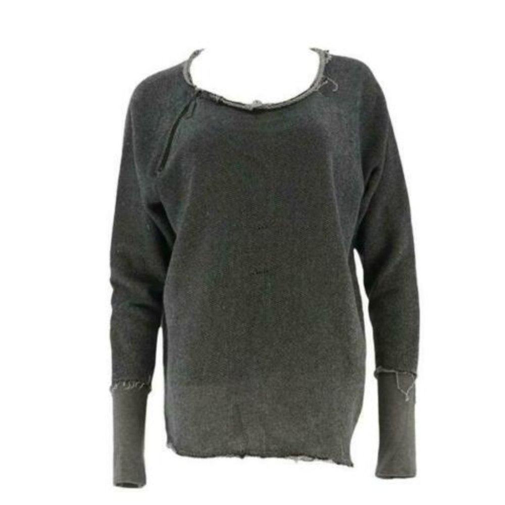 NEW Peace Love World French Terry Zipper Top-Small